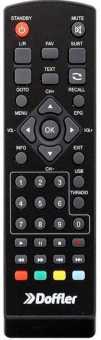 Пульт Doffler DVB-T2P11, DVB-T2P12, DVB-T2M15 и др. dvb-t2