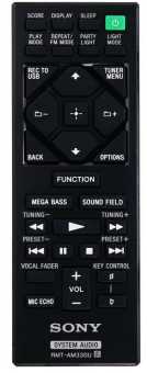 Пульты Sony RMT-AM330U, RMT-AM220U (MHC-V11) и др. м/ц - аналоги